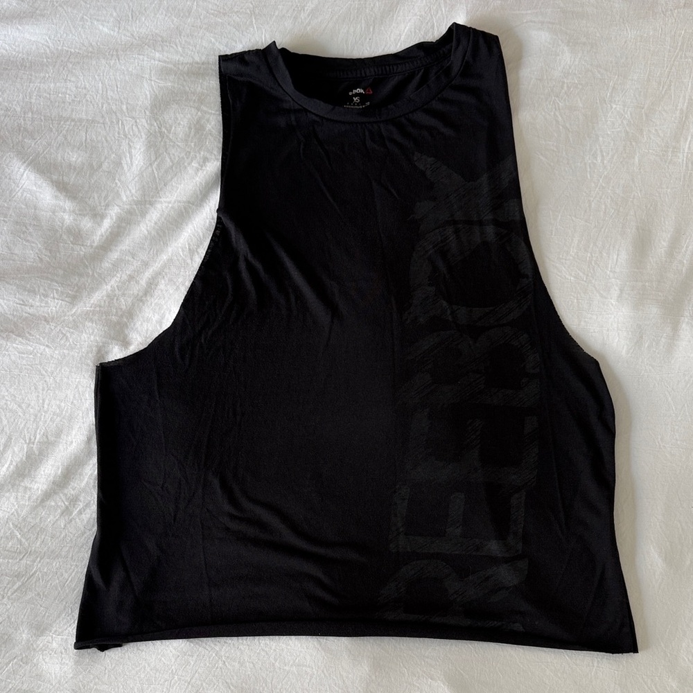 Reebok Black Muscle Tee for Women